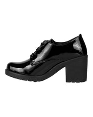 Botin Mujer Casual Tacon Negro Stfashion 18204105