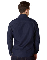 Camisa Hombre Casual Slim Azul Stfashion 50504800