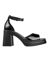 Sandalia Mujer Formal Tacon Negro Flexi 02504172