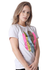 Playera Mujer Moda Camiseta Blanco Furor 62107013