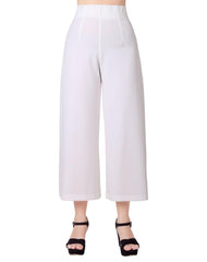 Pantalón Mujer Moda Recto Crema Stfashion 52405015