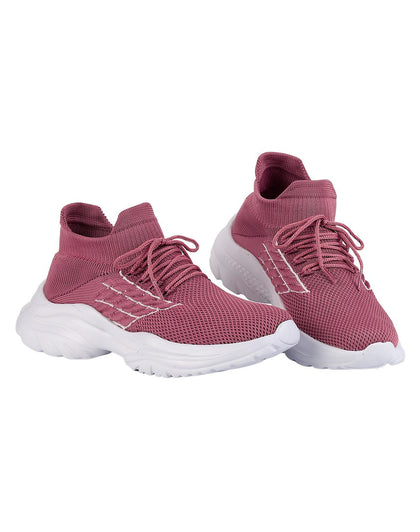 Tenis Casual Piso Mujer Rosa Textil Stfashion 14103800
