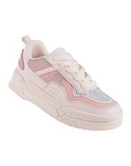 Tenis Mujer Casual Crema Stfashion 06204202