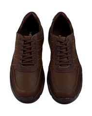 Zapato Hombre Oxford Casual Café Piel Merano Shoes 04004111