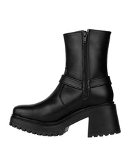 Botin Mujer Casual Tacón Negro Stfashion 17304101