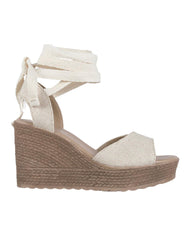 Sandalia Mujer Casual Plataforma Beige Stfashion 16804203