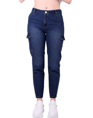 Jeans Mujer Moda Cargo Azul Fergino 52905201