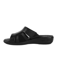 Sandalia Mujer Casual Negro Piel Flexi 02504243