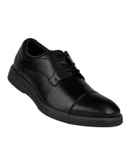 Zapato Hombre Oxford Vestir Negro Piel Flexi 02504142