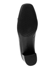 Zapatilla Mujer Formal Tacón Negro Piel Flexi 02504014