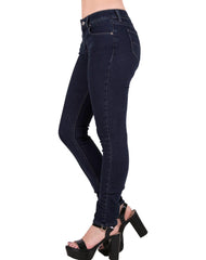 Jeans Básico Mujer Oggi Azul 59104037 Mezclilla Stretch Carol