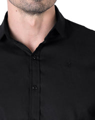 Camisa Hombre Casual Slim Negro Stfashion 50504238