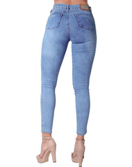 Jeans Mujer Moda Skinny Azul Fergino 52904613