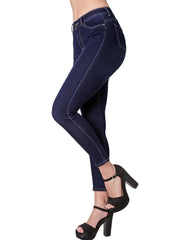 Jeans Mujer Moda Skinny Azul Fergino 52904617