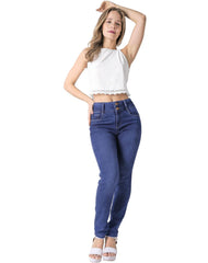 Jeans Mujer Moda Skinny Azul Fergino 52904806