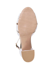 Sandalia Mujer Formal Tacon Blanco Stfashion 03804201