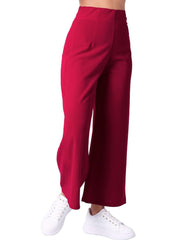 Pantalón Mujer Moda Recto Rojo Stfashion 52405032