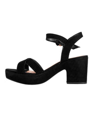 Sandalia Mujer Formal Tacon Negro Lady Paulina 02704203