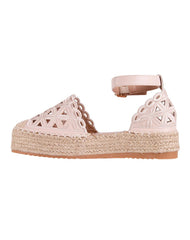 Sandalia Mujer Casual Beige Capa De Ozono 06004200