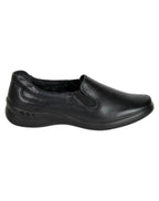 Zapato Mujer Confort Piso Negro Piel Flexi 02500511
