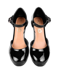 Zapatilla Mujer Tacon Negro Mirlo 16704103