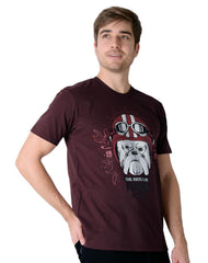 Playera Hombre Moda Camiseta Vino Furor 62107026