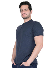 Playera Hombre Moda Camiseta Azul Stfashion 61705405