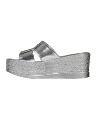 Sandalia Mujer Casual Plata Stfashion 04204209