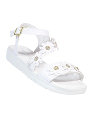 Sandalia Mujer Casual Cuña Blanco Stfashion 08004203