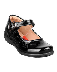 Zapato Niña Escolar Piso Negro Lia 19904101