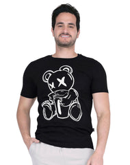 Playera Hombre Moda Camiseta Negro Aditivo 55205239