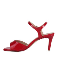 Sandalia Mujer Formal Tacon Rojo Stfashion 04204218