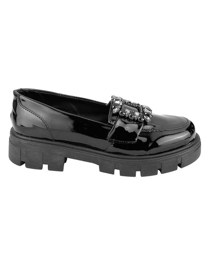 Zapato Casual Mujer Negro Tipo Charol Stfashion 16903803