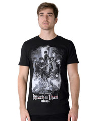 Playera Hombre Moda Camiseta Negro Attack On Titan 56505024