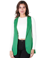 Chaleco Mujer Casual Verde Stfashion 79304636