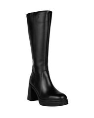 Bota Mujer Casual Tacon Negro Piel Flexi 02504148