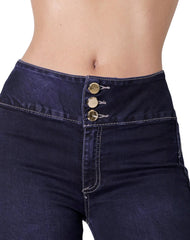 Jeans Moda Skinny Mujer Azul Fergino 52904622