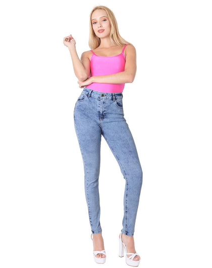 Jeans Básico Mujer Dayana Stone 50803603 Mezclilla Stretch