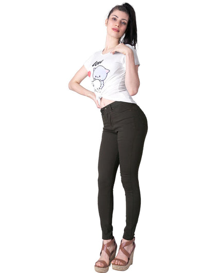 Jeans Básico Mujer Dayana Stone 50803603 Mezclilla Stretch