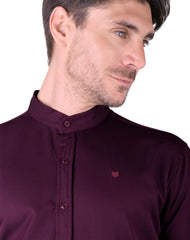 Camisa Hombre Casual Slim Vino Stfashion 50505210