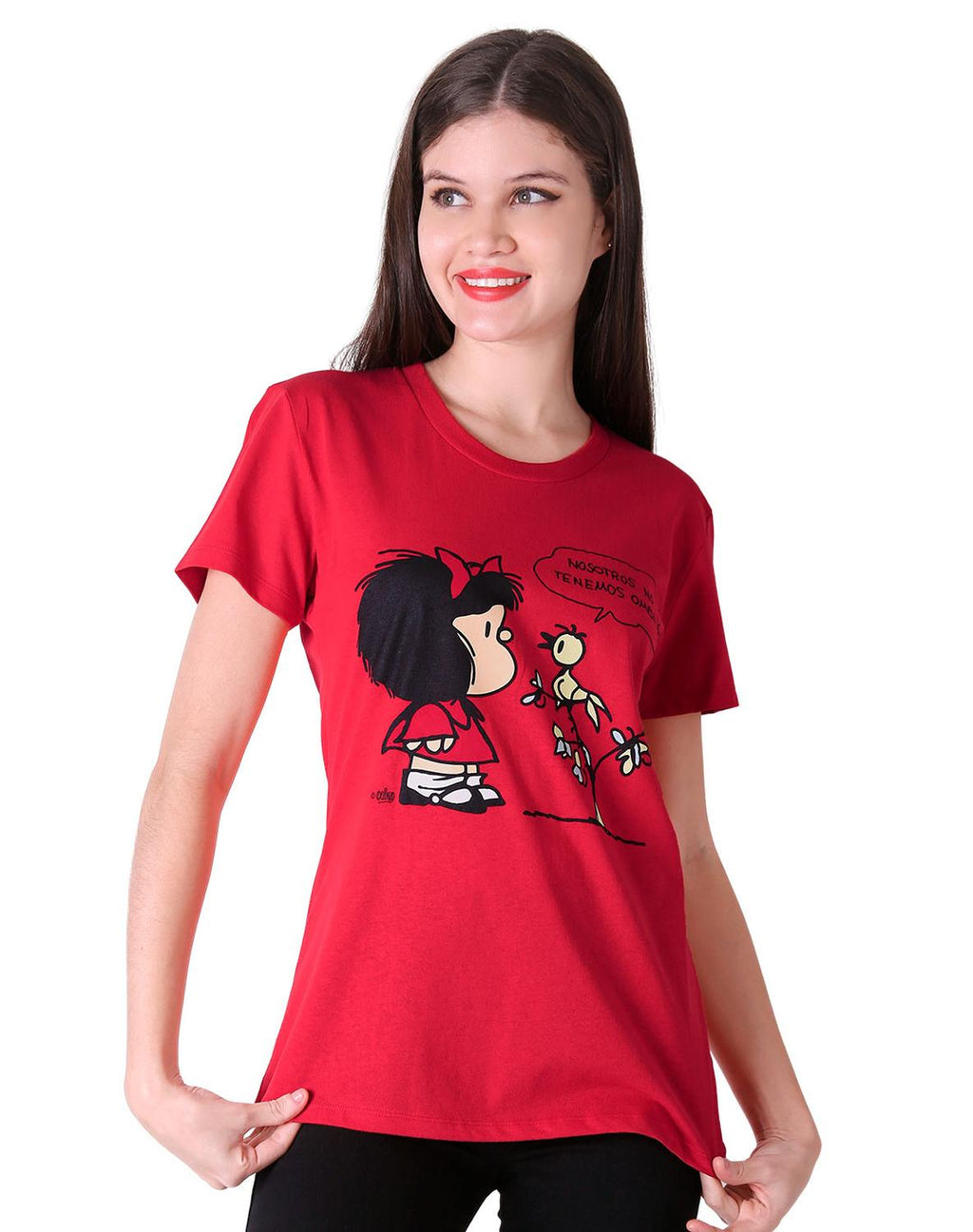 Playera Mujer Moda Camiseta Rojo Mafalda 56505413 – SALVAJE TENTACIÓN
