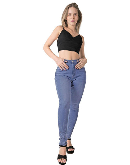Jeans Mujer Moda Skinny Azul Ciclon Pink 54905001