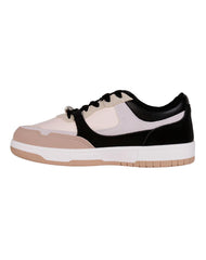 Tenis Mujer Casual Negro Beige Via Urbana 06804104