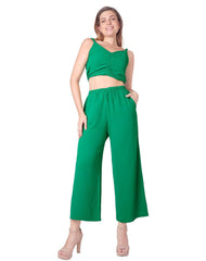 Conjunto Blusa Y Pantalón Mujer Verde Stfashion 52405025