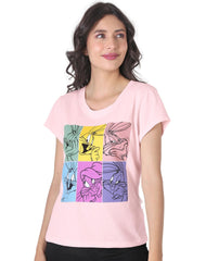 Playera Mujer Moda Camiseta Rosa Warner Bros 58204803