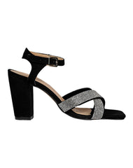 Zapatilla Mujer Formal Tacon Negro Stfashion 12304128