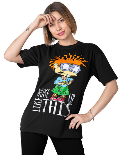 Playera Moda Camiseta Mujer Negro Nickelodeon 58205003