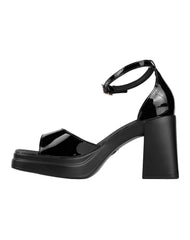 Sandalia Mujer Formal Tacon Negro Flexi 02504172