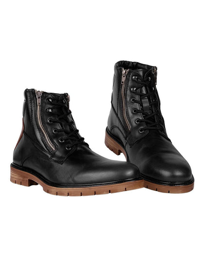 Botin Hombre Casual Negro Piel Cristian Gallery 14004101