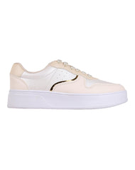 Tenis Mujer Casual Crema Newk 21404200